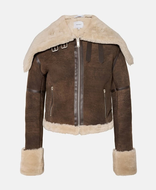 Halfboy Leather jacket Dun