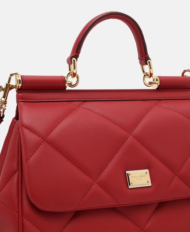 Dolce & Gabbana Sicily Leather handbag Red