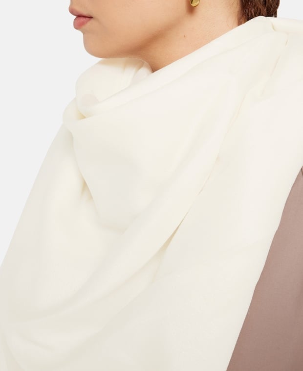 Elie Saab Square scarf White