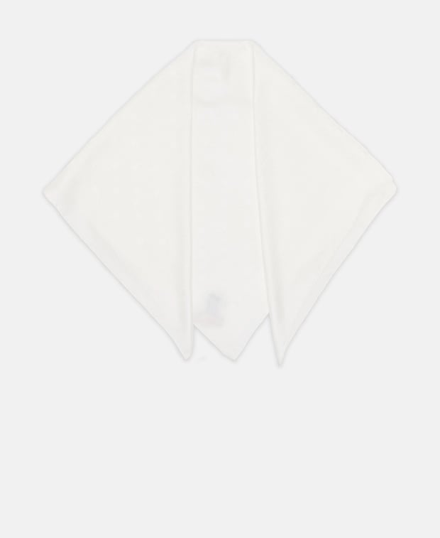 Elie Saab Silk square scarf White