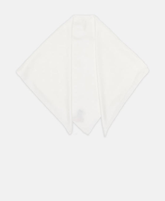 Elie Saab Silk square scarf White