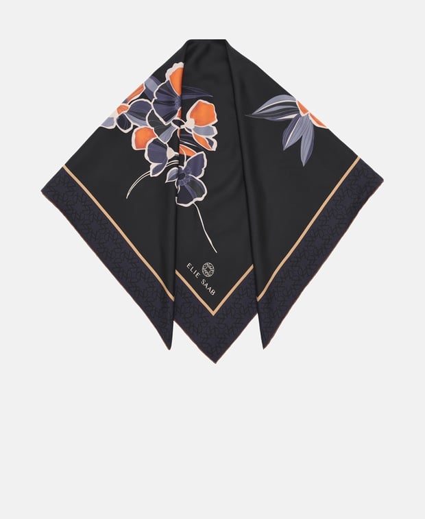 Elie Saab Silk square scarf
