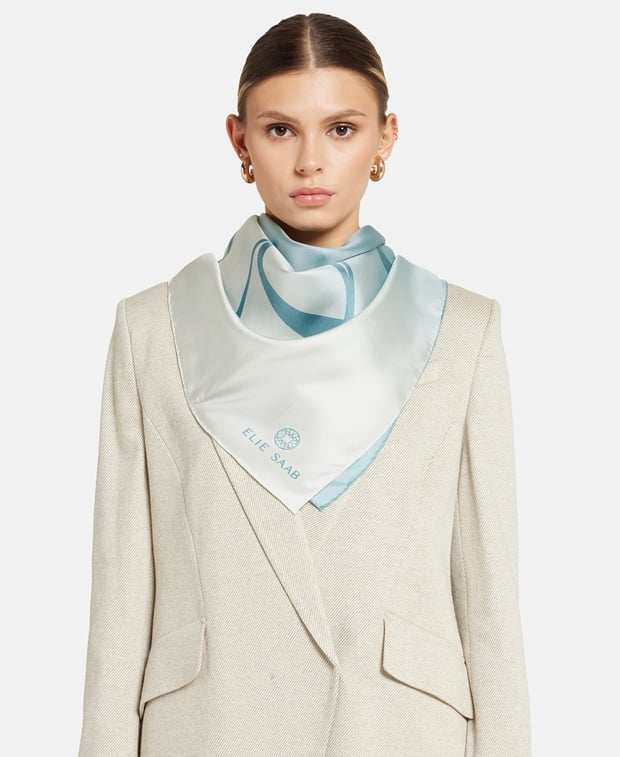 Elie Saab Silk square scarf