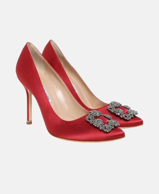 Manolo Blahnik Dred Pumps Red
