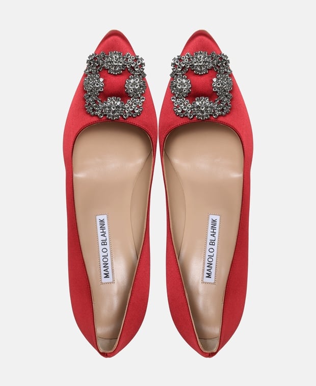 Manolo Blahnik Dred Pumps Red