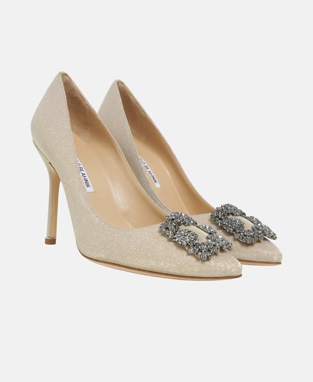 Manolo Blahnik Hangisi_Fmc Pumps Gold