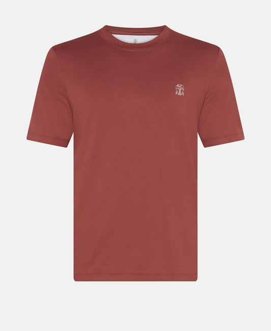 Brunello Cucinelli Crew neck t-shirt Light Red