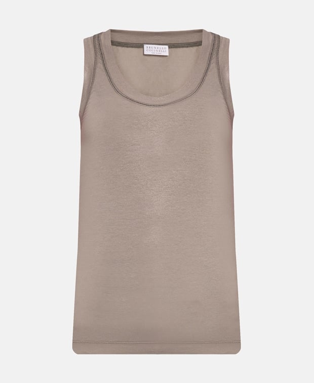 Brunello Cucinelli Tank top Taupe