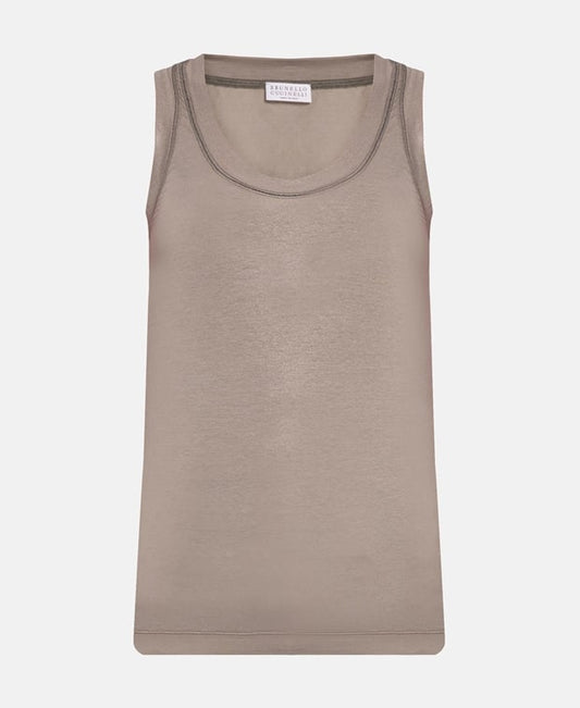 Brunello Cucinelli Tank top Taupe