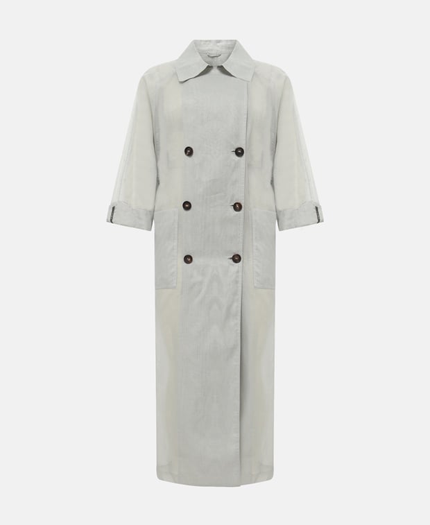 Brunello Cucinelli Trench coat Light Grey