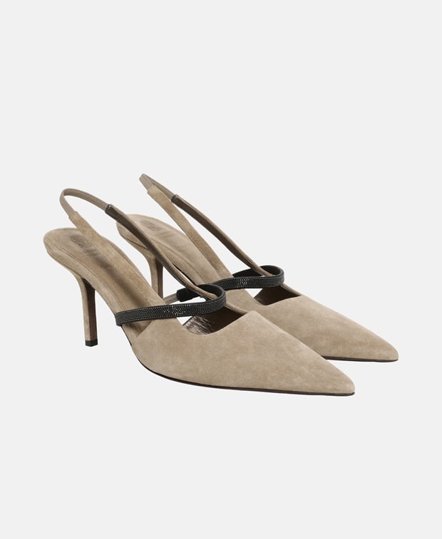 Brunello Cucinelli Slingback pumps Brown