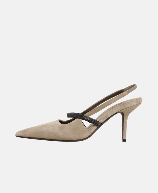 Brunello Cucinelli Slingback pumps Brown