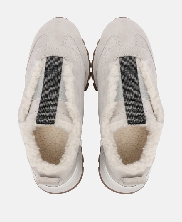 Brunello Cucinelli Slip-on sneakers Ecru