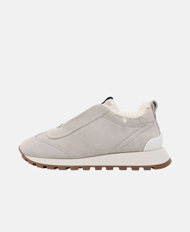 Brunello Cucinelli Slip-on sneakers Ecru