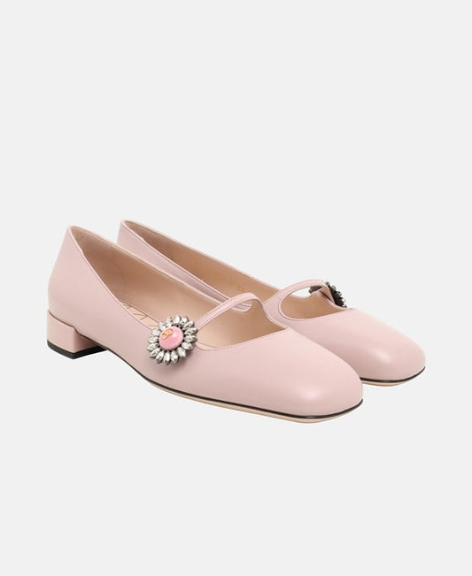 Valentino Garavani Ballerina flat with straps Pink