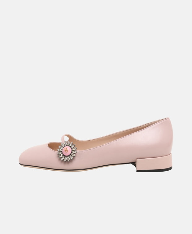 Valentino Garavani Ballerina flat with straps Pink