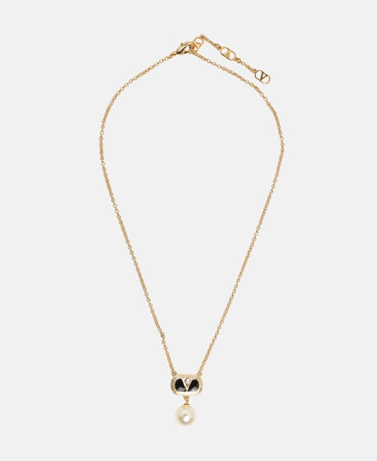 Valentino Garavani Necklace with pendant Black