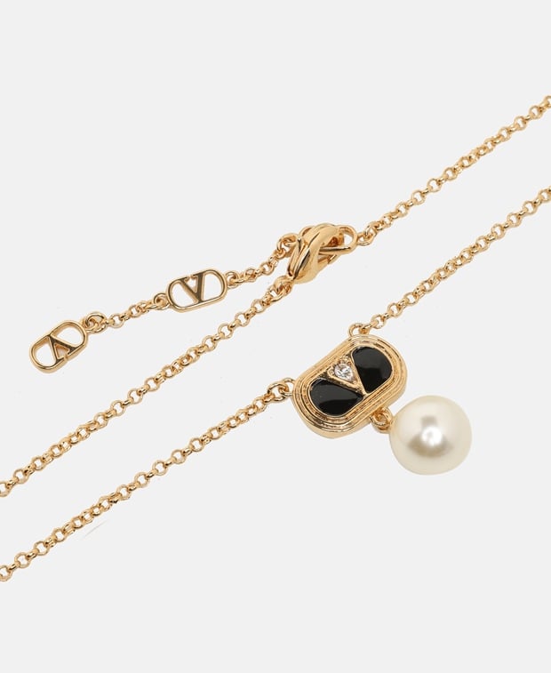 Valentino Garavani Necklace with pendant Black