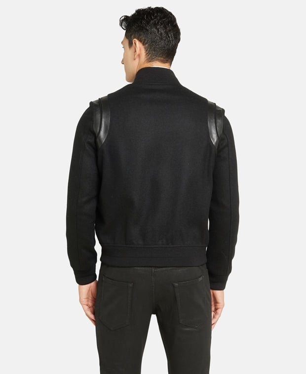 Saint Laurent Wool blouson Black