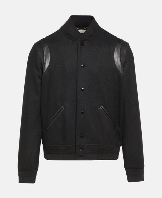 Saint Laurent Wool blouson Black