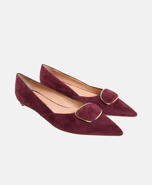 Rupert Sanderson New Aga Ballet flats Burgundy