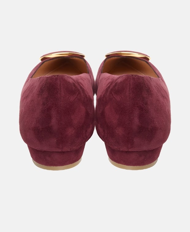 Rupert Sanderson New Aga Ballet flats Burgundy