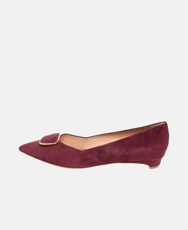 Rupert Sanderson New Aga Ballet flats Burgundy