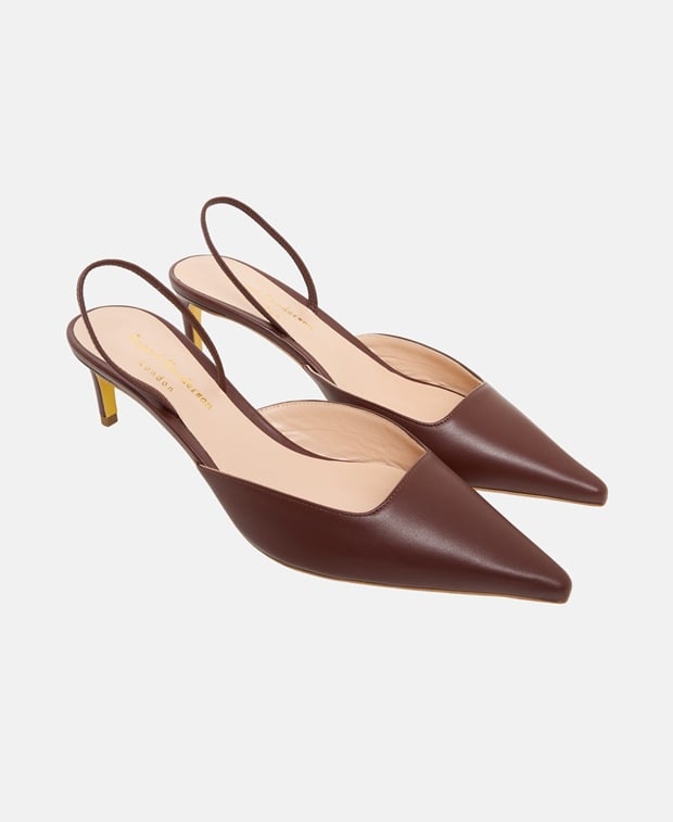 Rupert Sanderson Aminta Slingback pumps Dark Brown