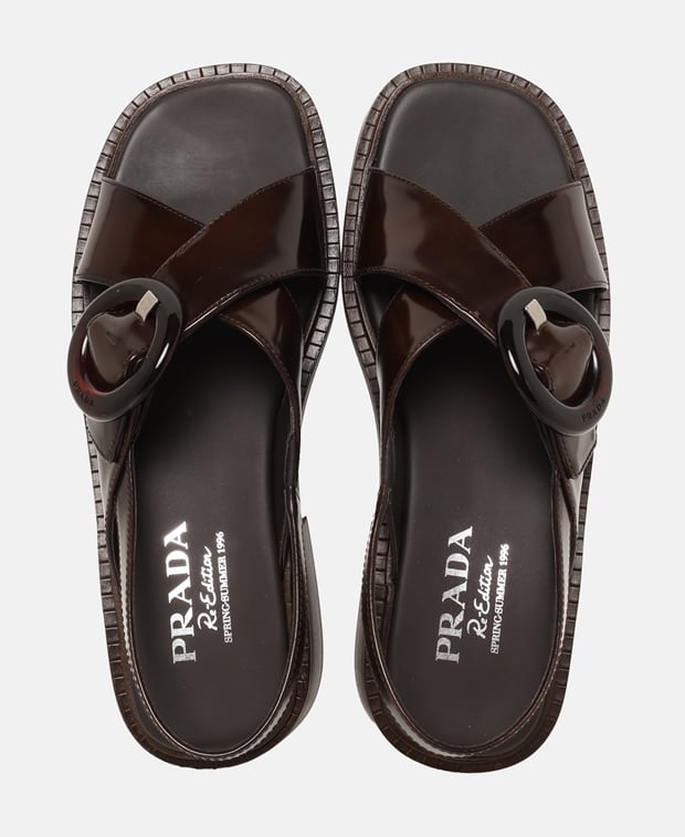 Prada Sandals Black Coffee