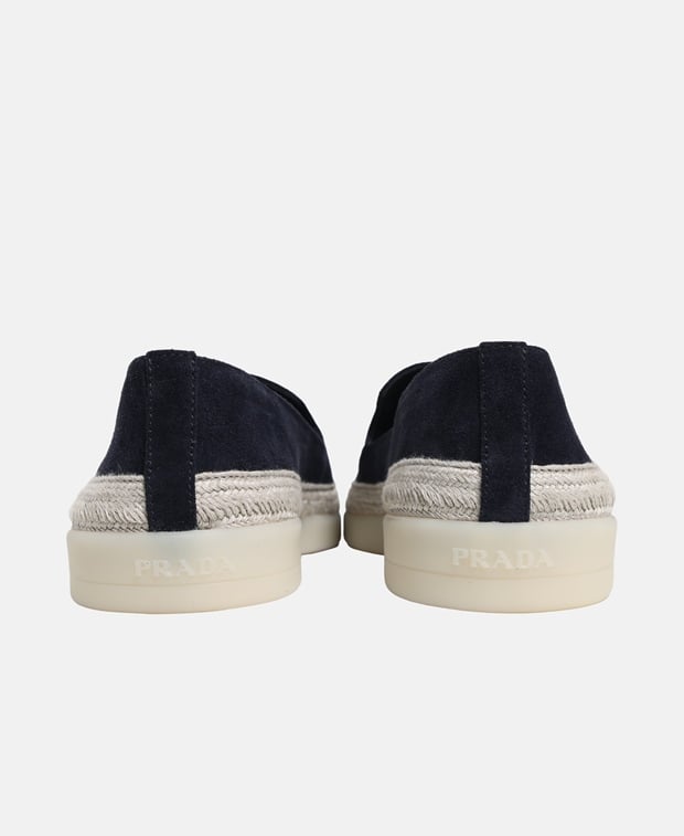 Prada Scamosciato Espadrilles Navy