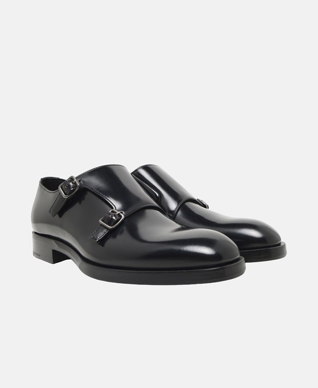Prada Double monkstraps Black