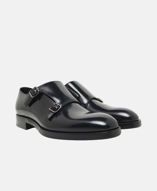 Prada Double monkstraps Black
