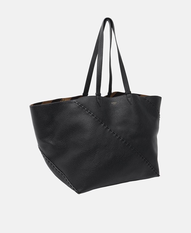 Fendi Leather shopper Anthracite