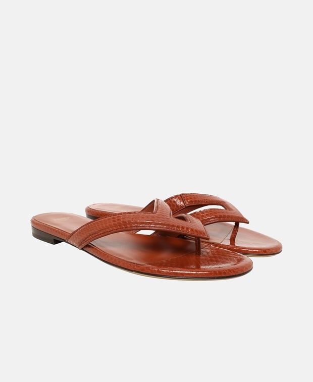 Fendi Ayers Sienna Sandals Terracotta
