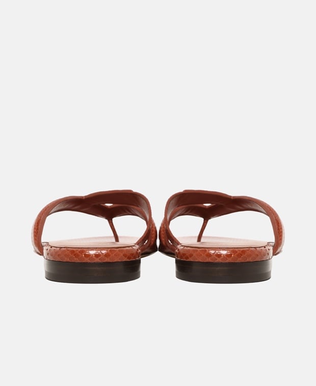 Fendi Ayers Sienna Sandals Terracotta