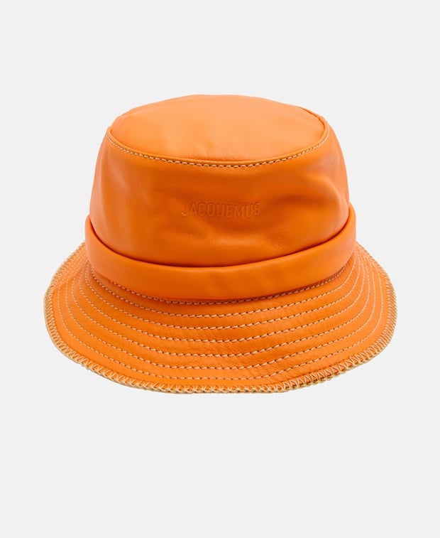 Jacquemus Leather bucket hat