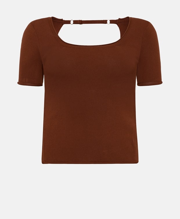 Jacquemus Knitted top Brown