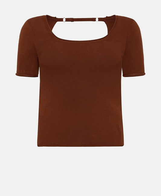 Jacquemus Knitted top Brown