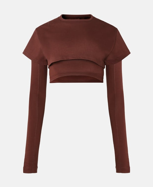 Jacquemus Cropped top Dark Brown