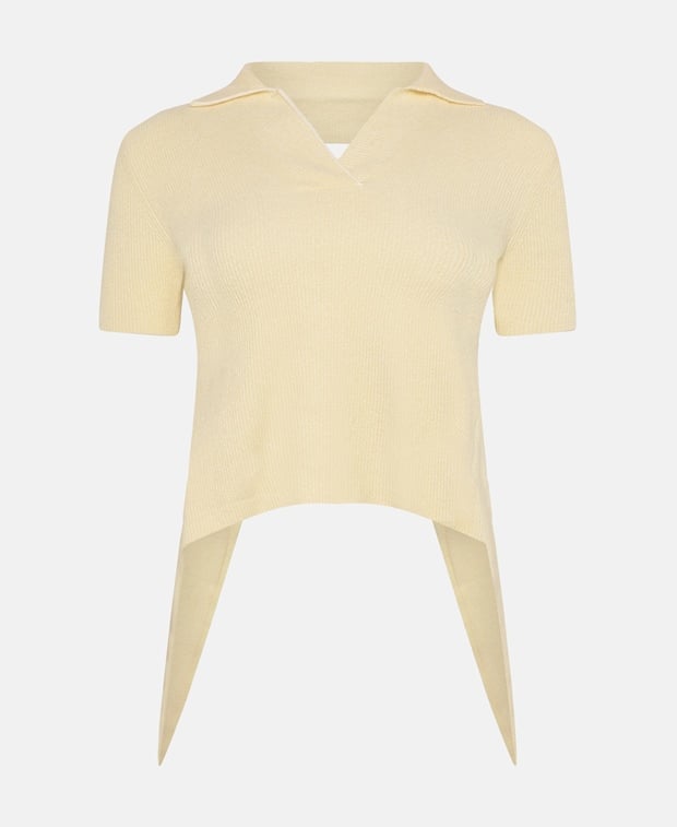Jacquemus Knitted polo shirt Off-white