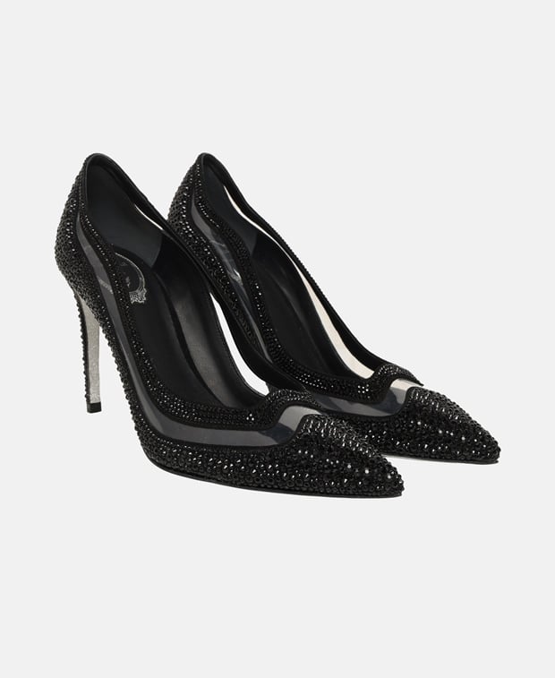 Rene Caovilla T08 Tulay Pumps Black
