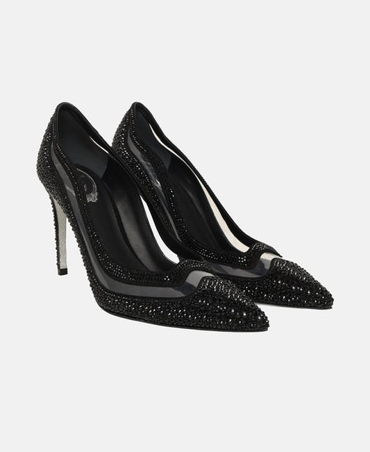 Rene Caovilla T08 Tulay Pumps Black