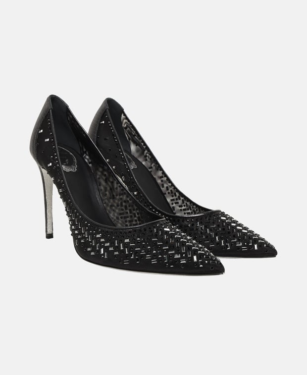 Rene Caovilla N04 Nia Pumps Black