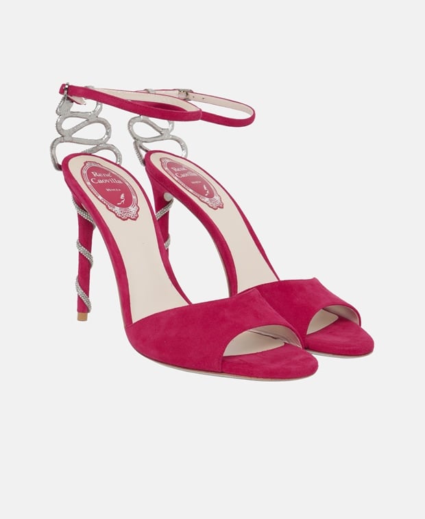 Rene Caovilla M11 Morgana Ankle strap sandals Black