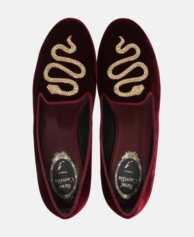 Rene Caovilla Morgana Loafers Bordeaux