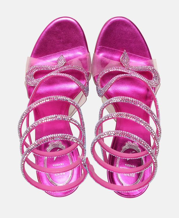 Rene Caovilla M11 Morgana Heeled sandals Fuchsia
