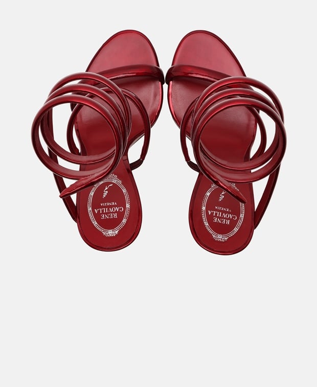 Rene Caovilla Cleo Cleopatra Heeled sandals Red