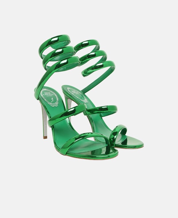 Rene Caovilla Cleo Cleopatra Heeled sandals Green