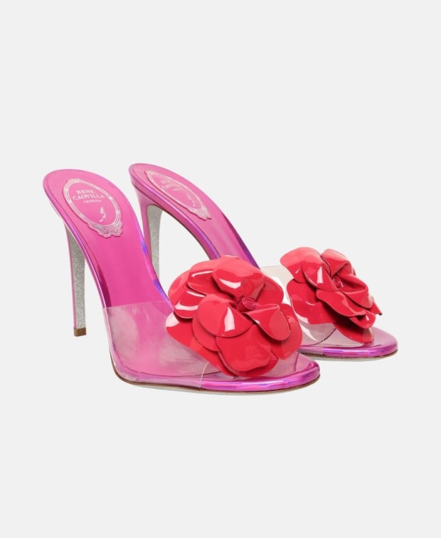 Rene Caovilla Heeled sandals Flower
