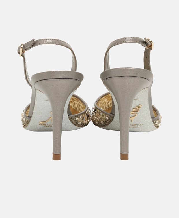 Rene Caovilla C36 Cinderella Slingback pumps Sand